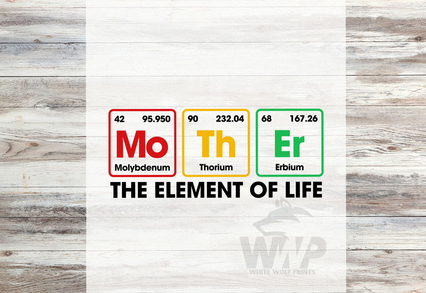 Ready To Press MO TH ER THE ELEMENT OF LIFE DTF TRANSFER MOTHER