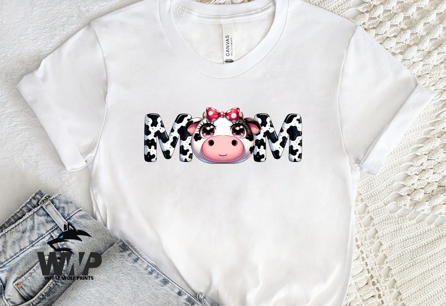 MOM COW PRINT DTF TRANSFER