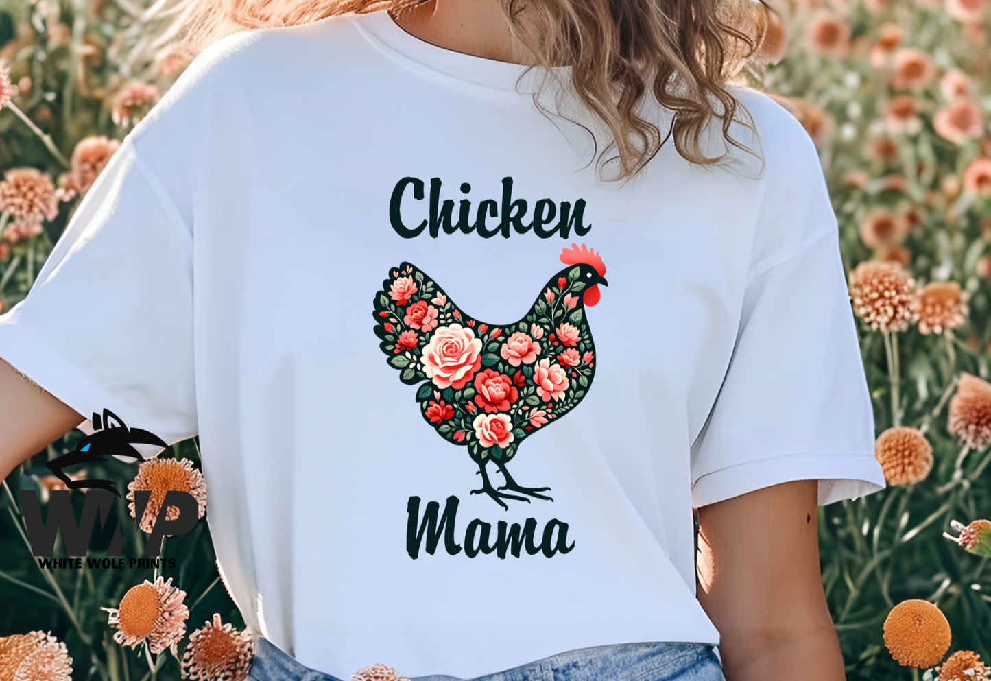 CHICKEN MAMA FLORAL DTF TRANSFER