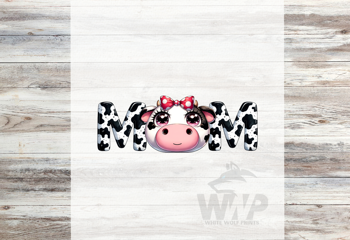 Ready To Press (DTF) MOM COW PRINT DTF TRANSFER
