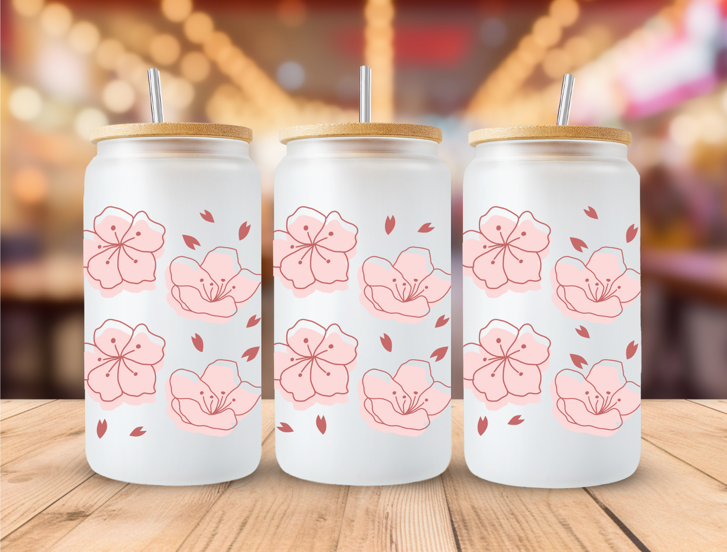 UV DTF Libbey Cup Wrap FLORAL
