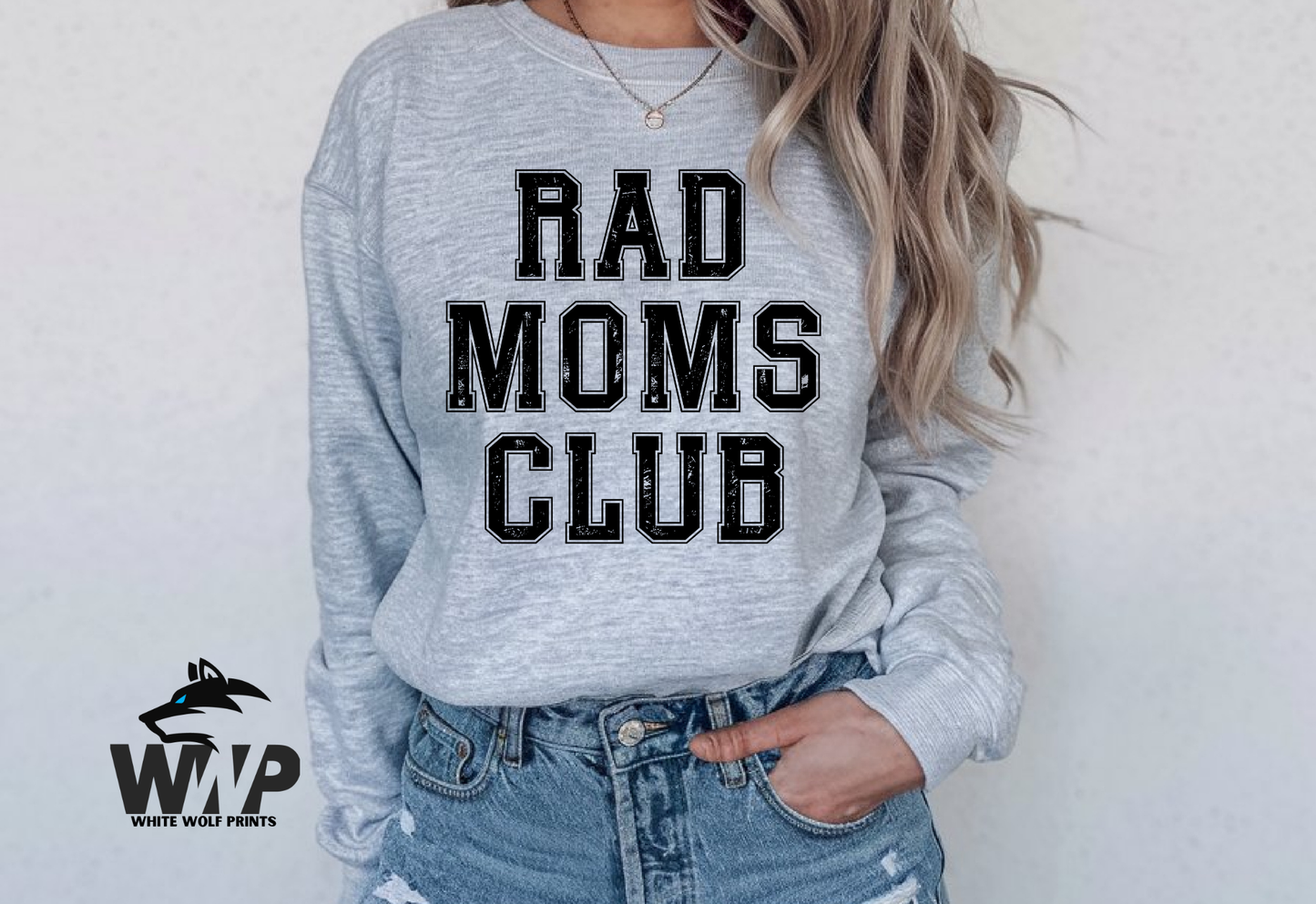 Ready To Press (DTF) RAD MOMS CLUB DTF TRANSFER