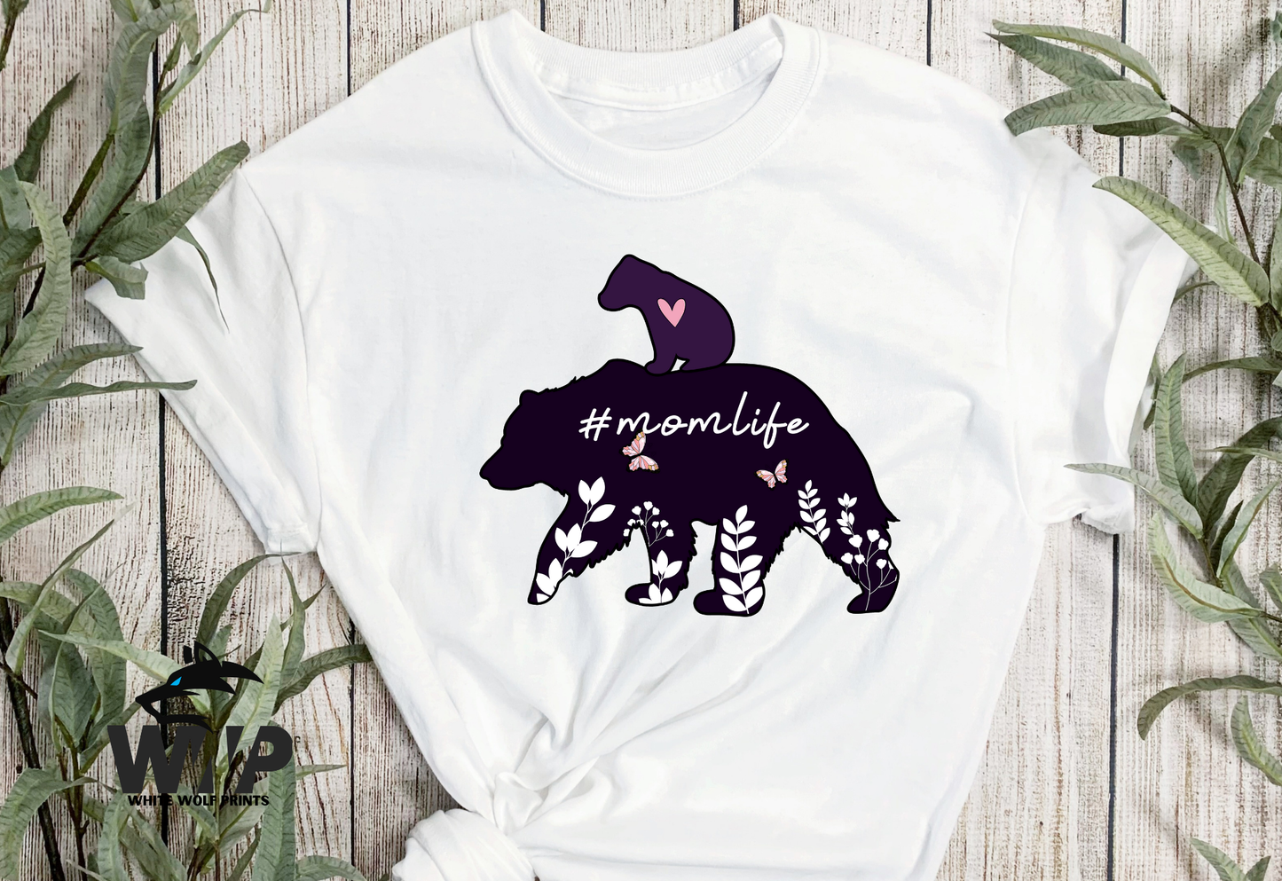 #MOMLIFE BEAR FLORAL DTF TRANSFER