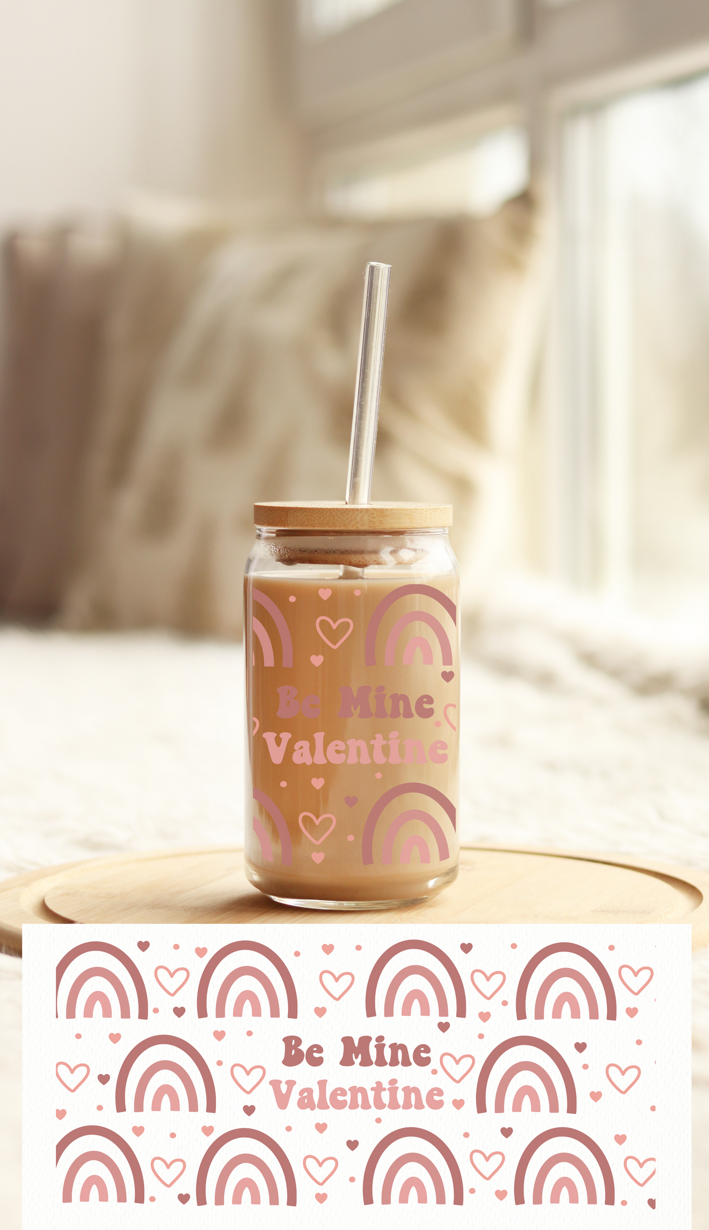 UV DTF Libbey Cup Wrap Love & Valentine