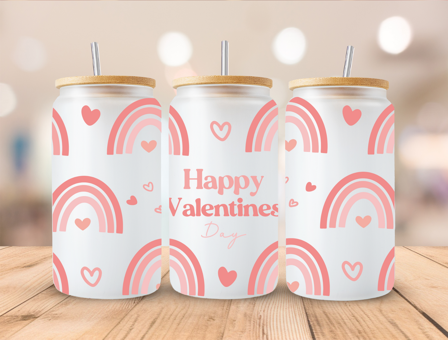 UV DTF Libbey Cup Wrap Love & Valentine