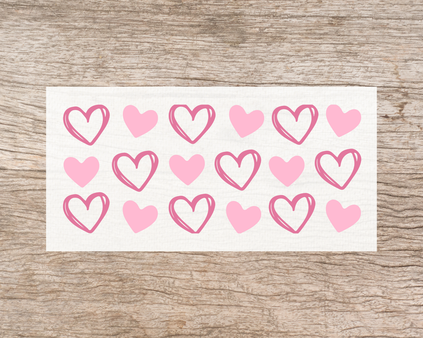 UV DTF Libbey Cup Wrap Love & Valentine