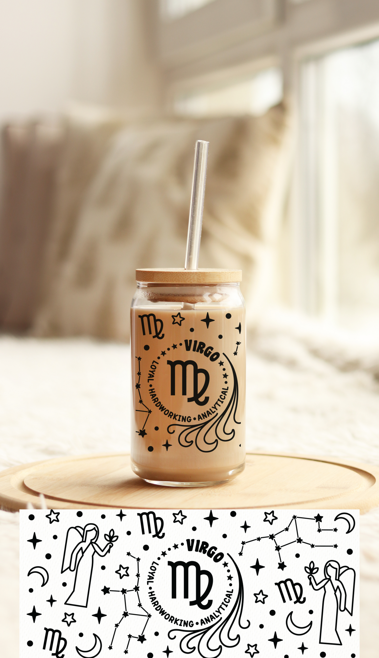 UV DTF Libbey Cup Wrap Zodiac & Magic