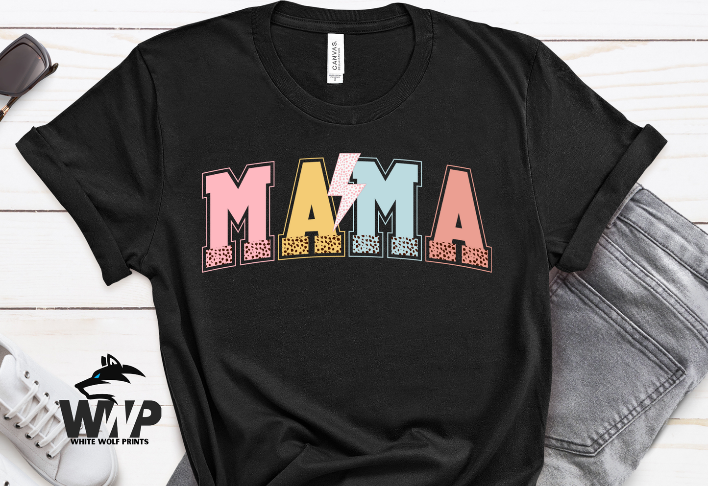 MAMA DTF TRANSFER LIGHTNING BOLT