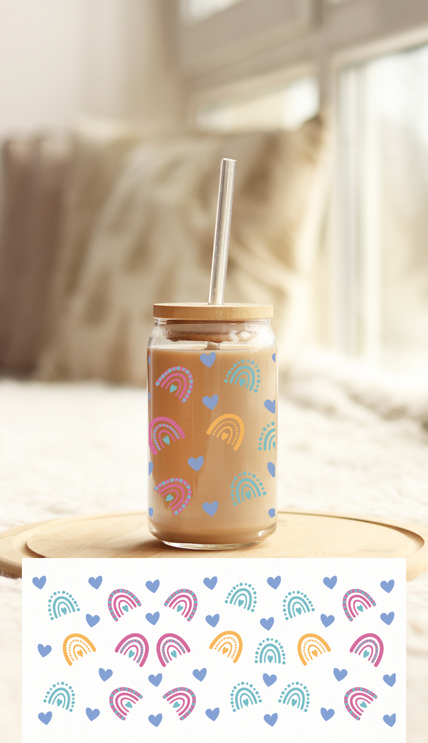 UV DTF Libbey Cup Wrap Love & Valentine