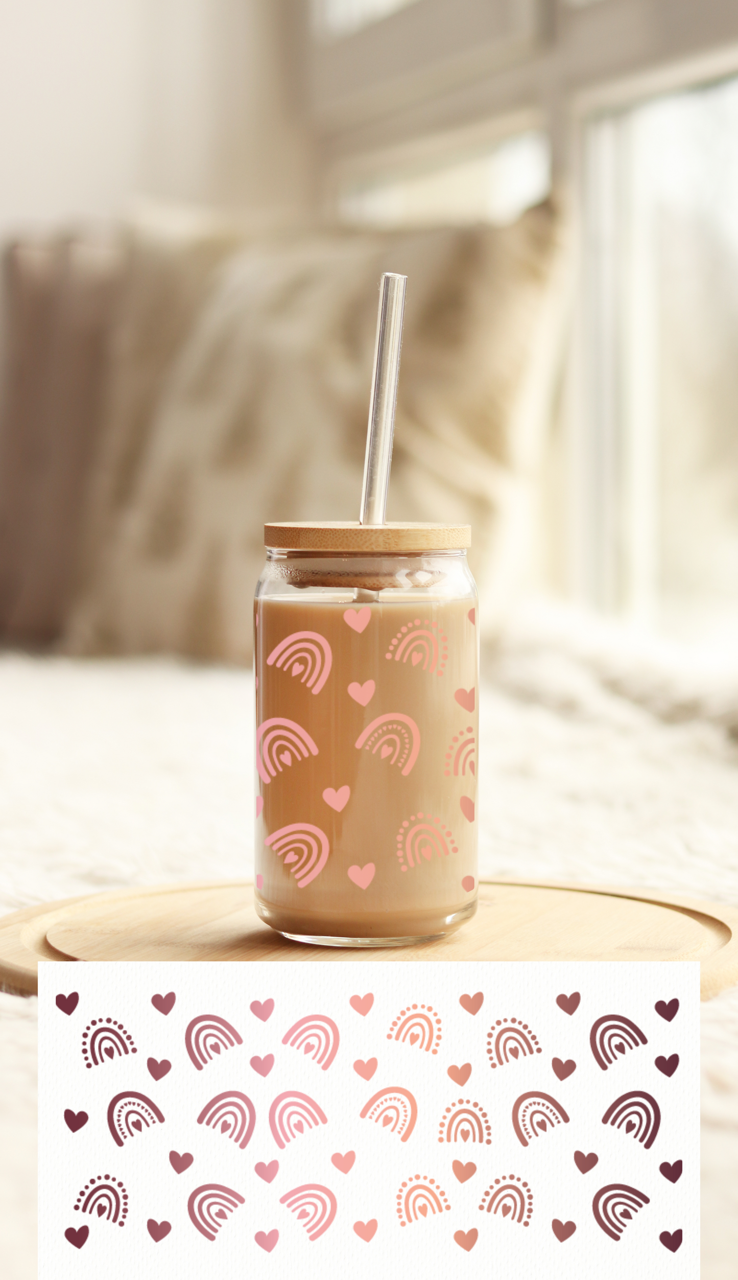 UV DTF Libbey Cup Wrap Love & Valentine