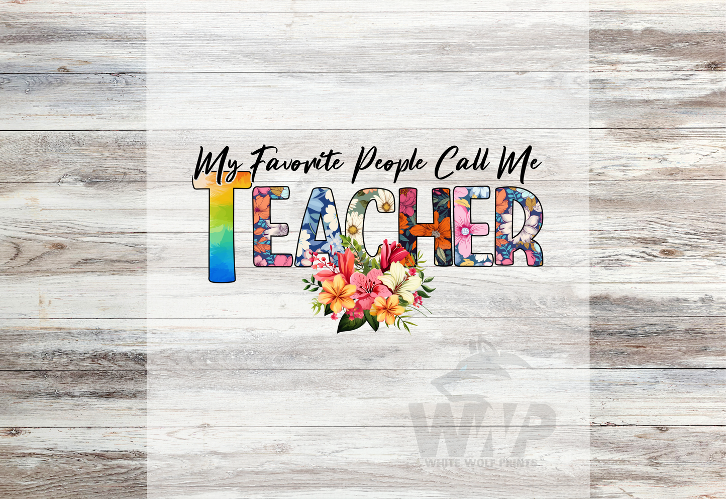 Ready To Press (DTF) TEACHER TRANSFER