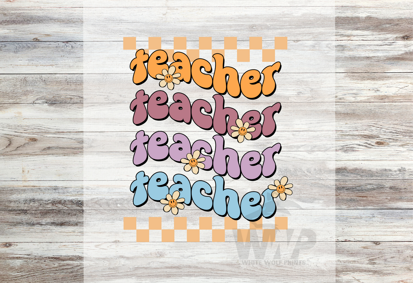 TEACHER Direct-To-Film (DTF) TRANSFER