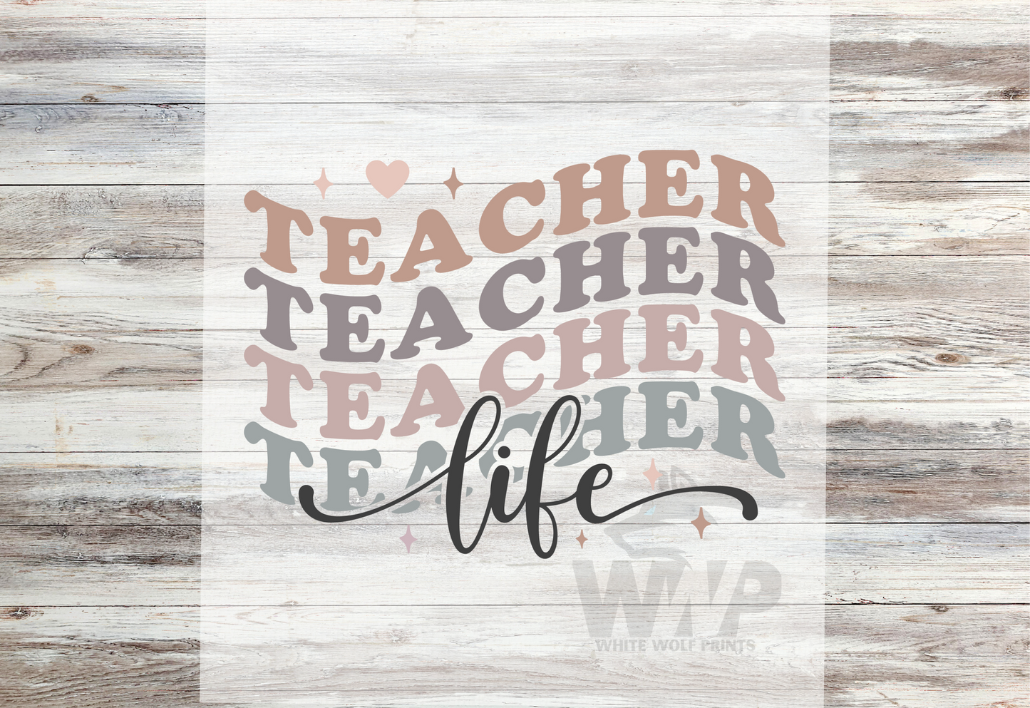 TEACHER Direct-To-Film (DTF) TRANSFER