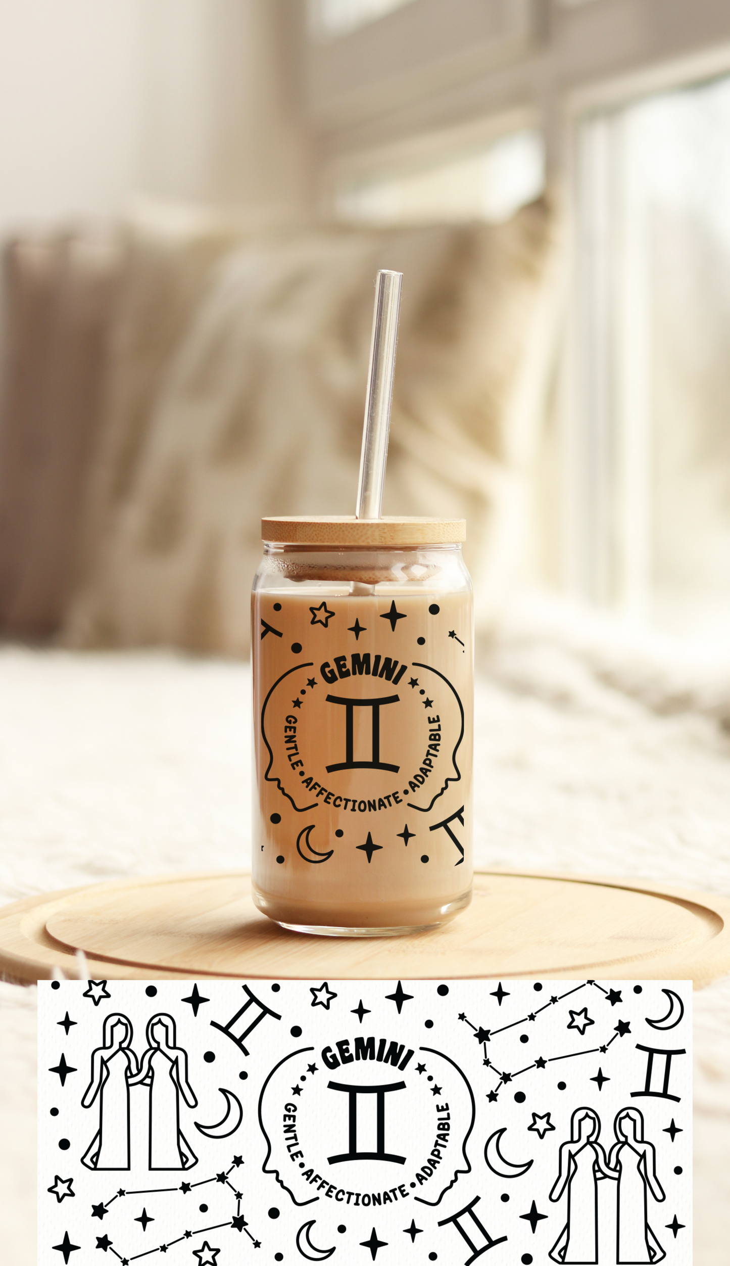 UV DTF Libbey Cup Wrap Zodiac & Magic