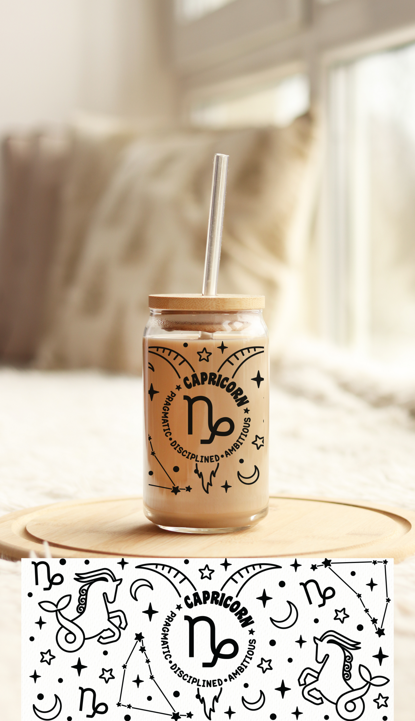 UV DTF Libbey Cup Wrap Zodiac & Magic