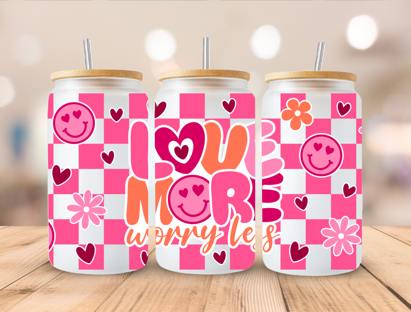 UV DTF Libbey Cup Wrap Love & Valentine