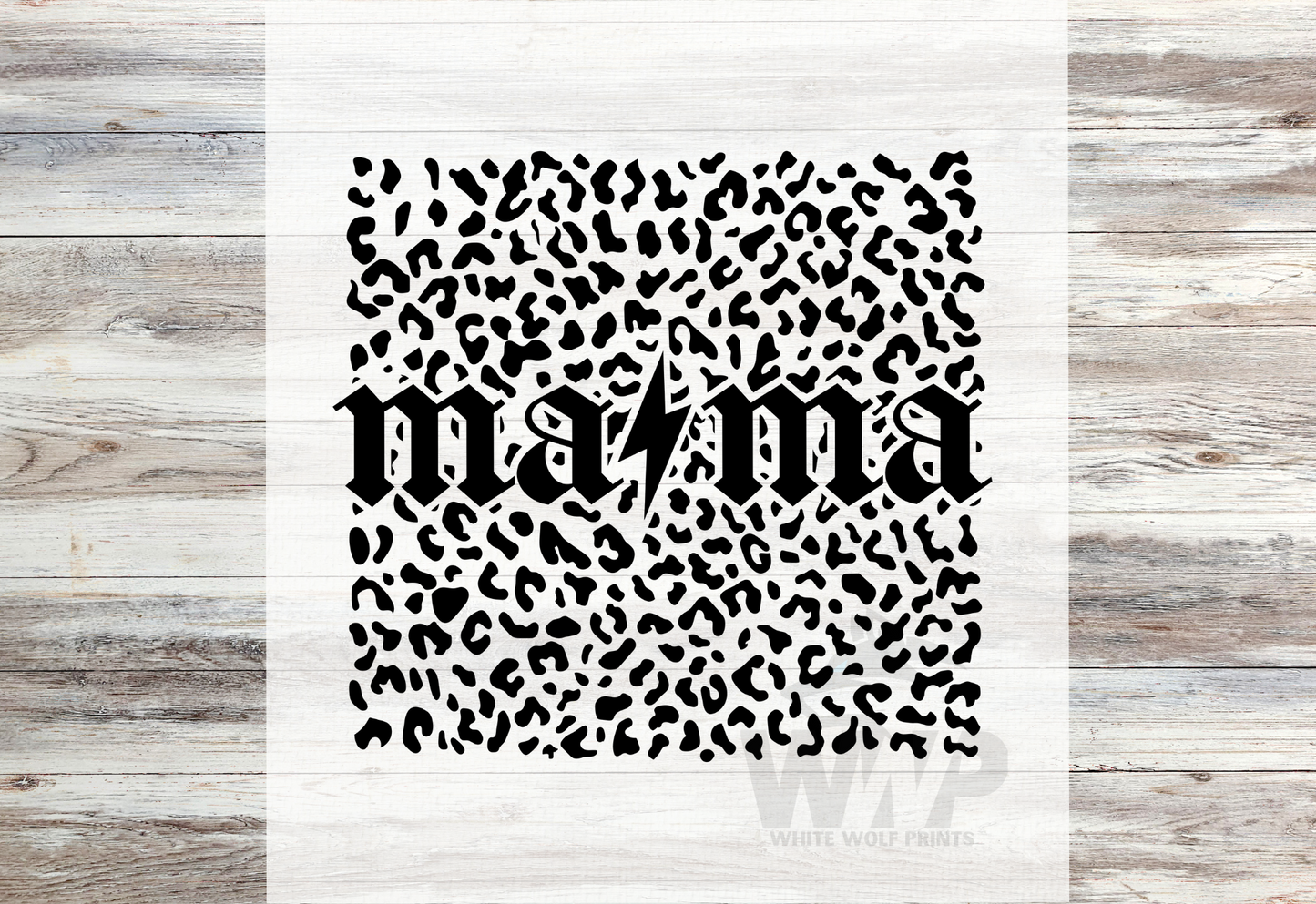 Ready To Press (DTF) MAMA LEOPARD PRINT DTF TRANSFER