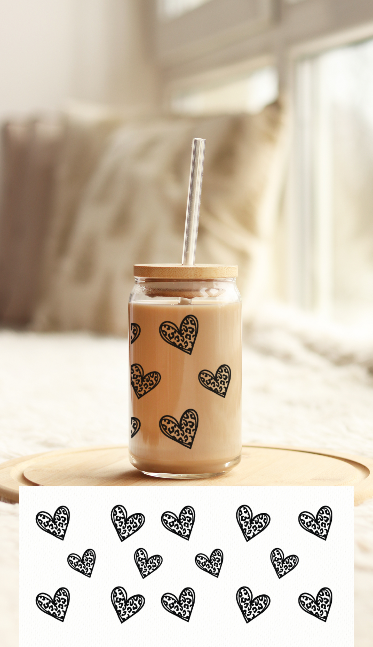 UV DTF Libbey Cup Wrap Love & Valentine