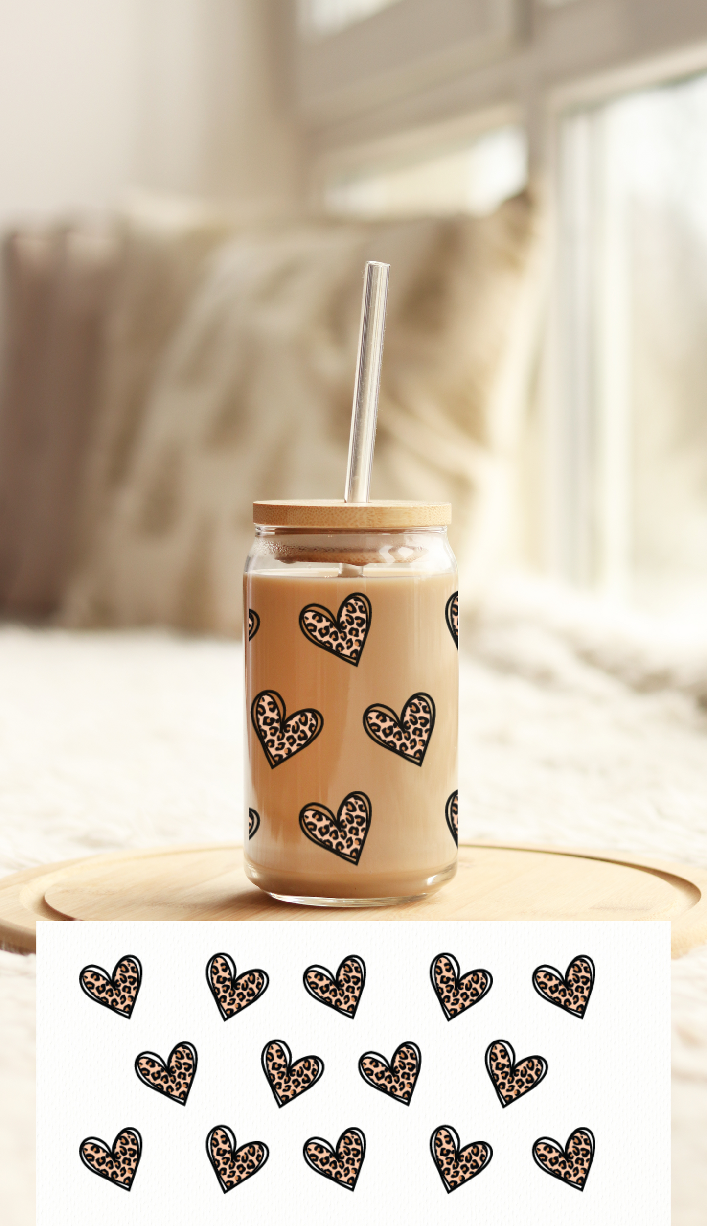 UV DTF Libbey Cup Wrap Love & Valentine