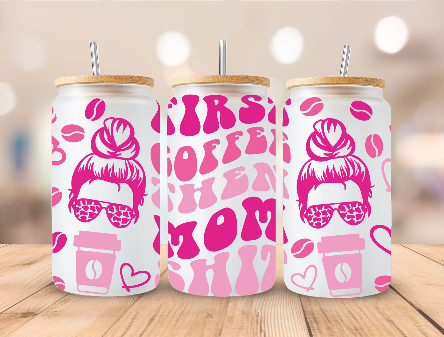 UV DTF Libbey Cup Wrap Love & Valentine