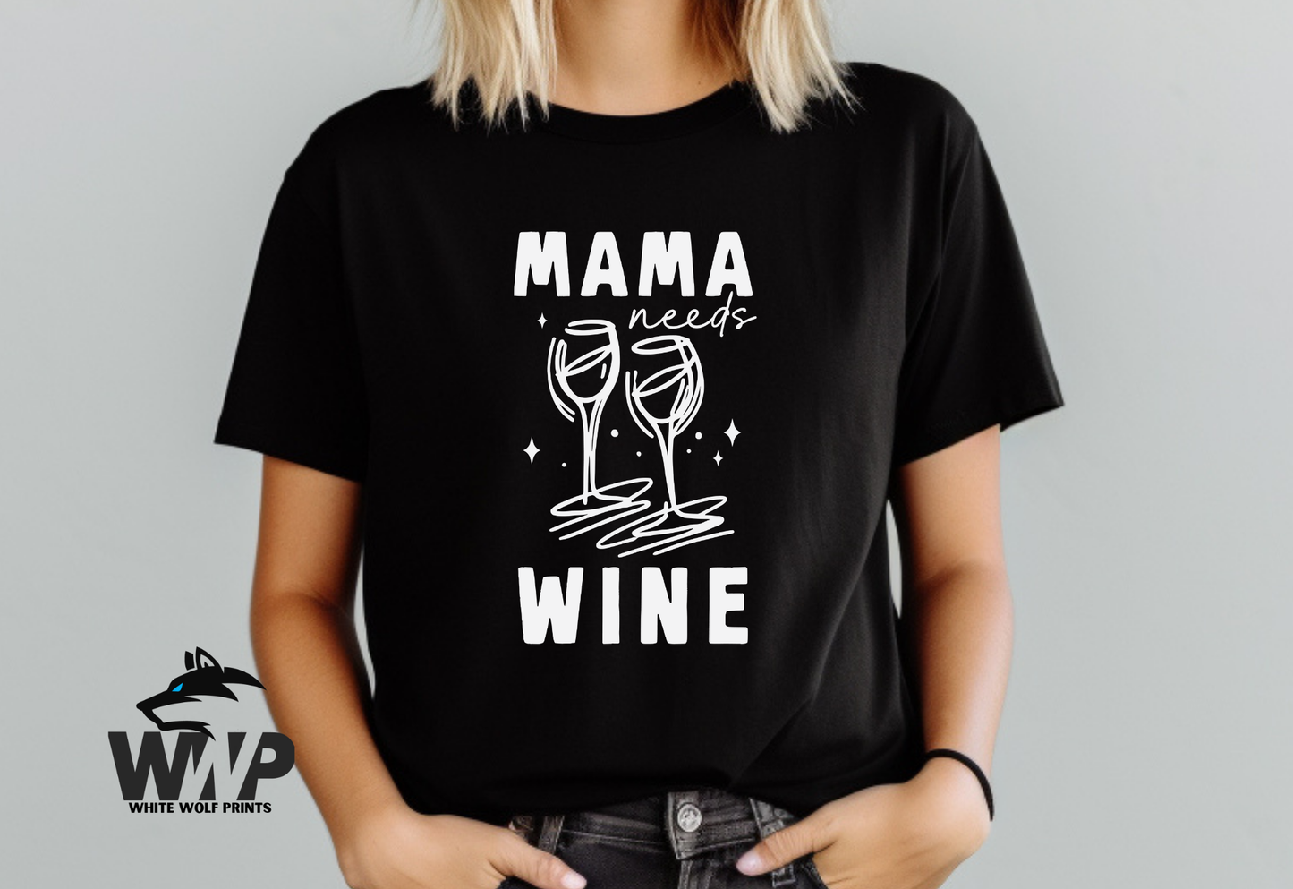 Ready To Press (DTF) MAMA NEEDS WINE DTF TRANSFER