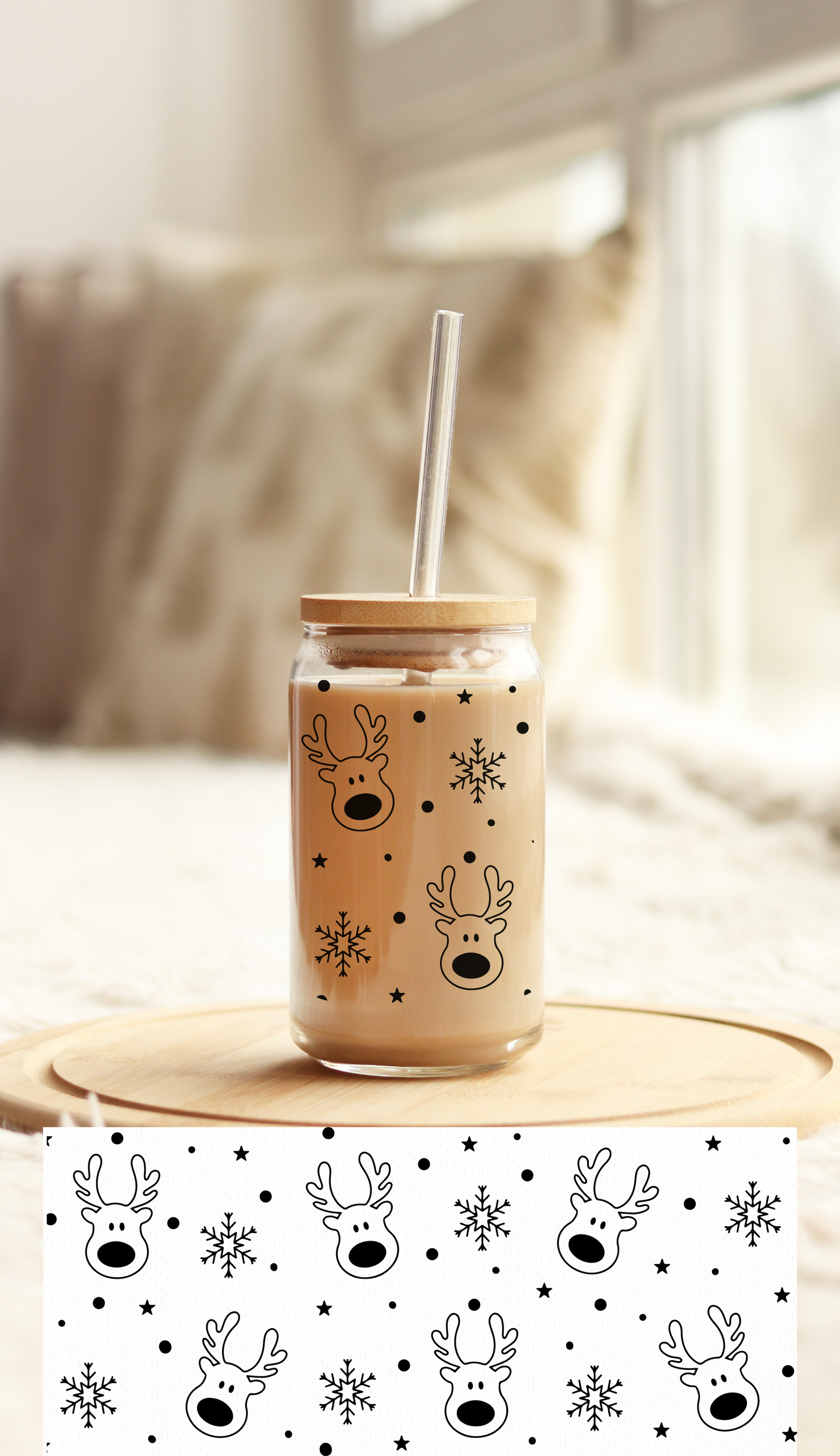 UV DTF Libbey Cup Wrap CHRISTMAS & HOLIDAY