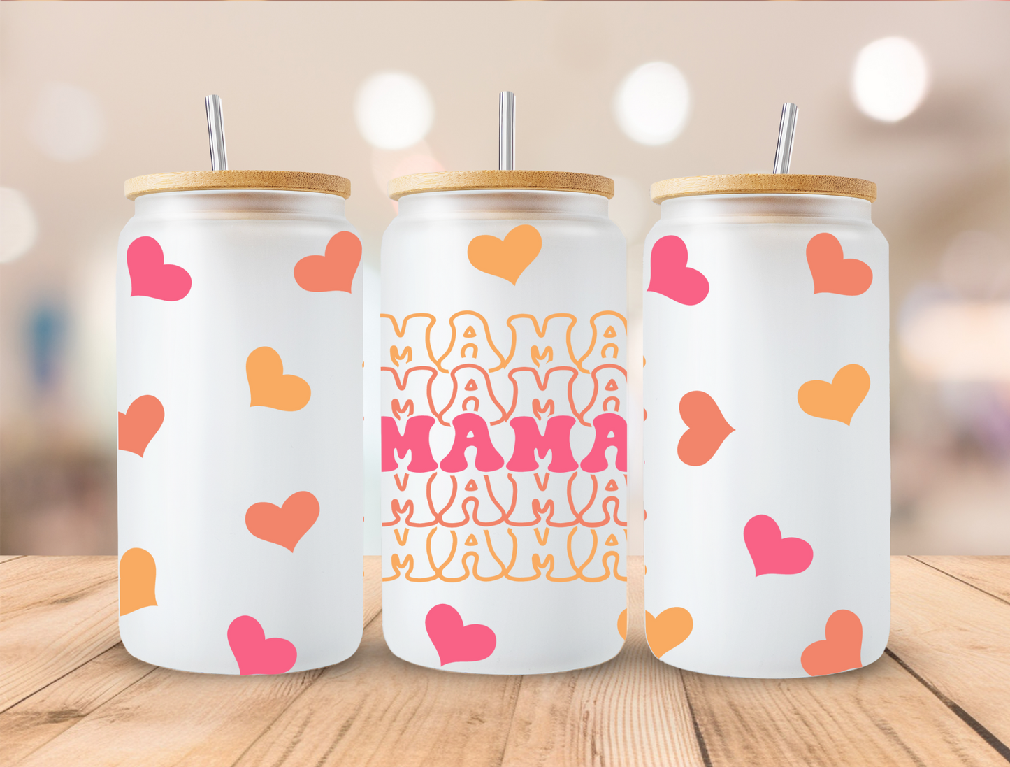 UV DTF Libbey Cup Wrap Love & Valentine