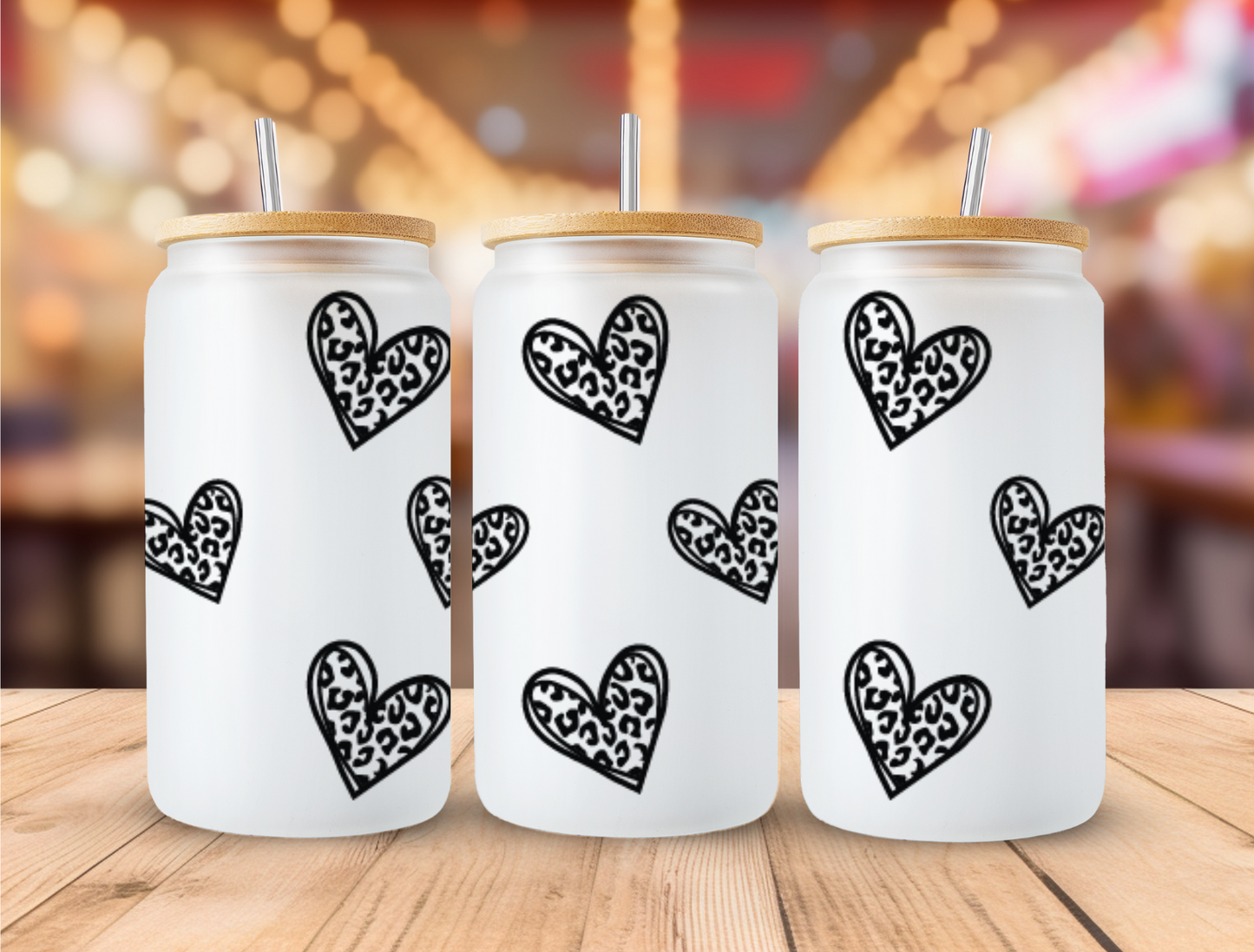 UV DTF Libbey Cup Wrap Love & Valentine