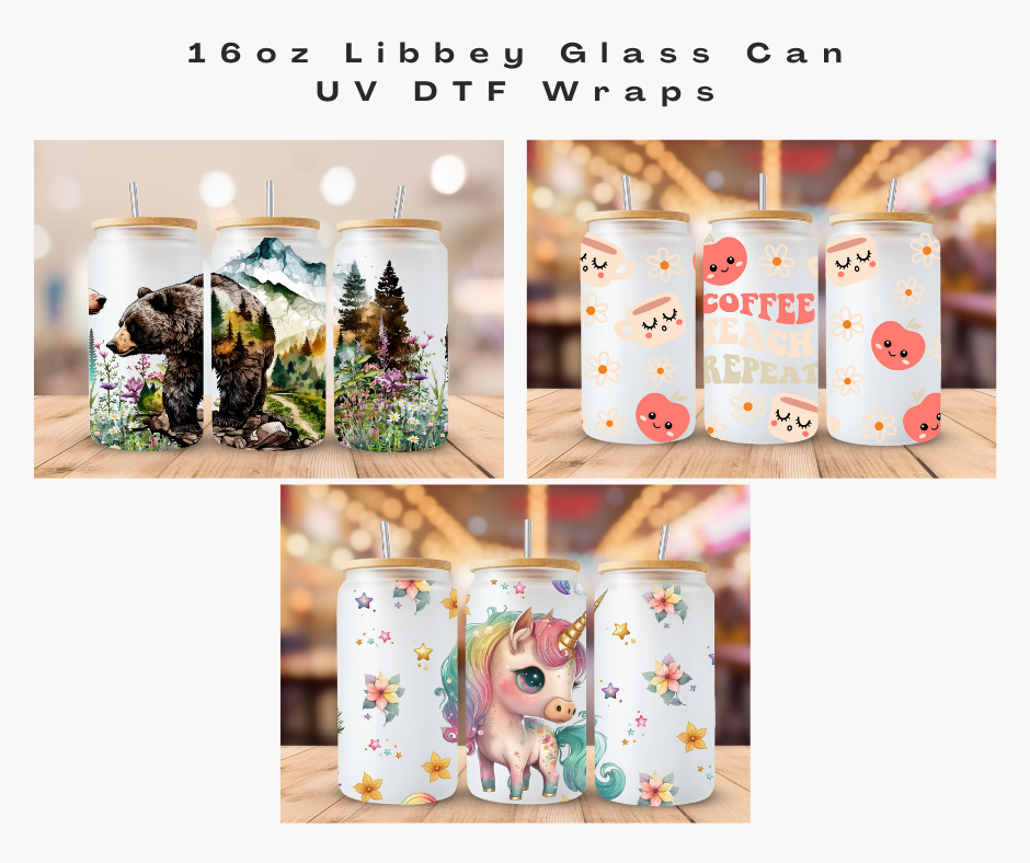 UV DTF Libbey Cup Wraps