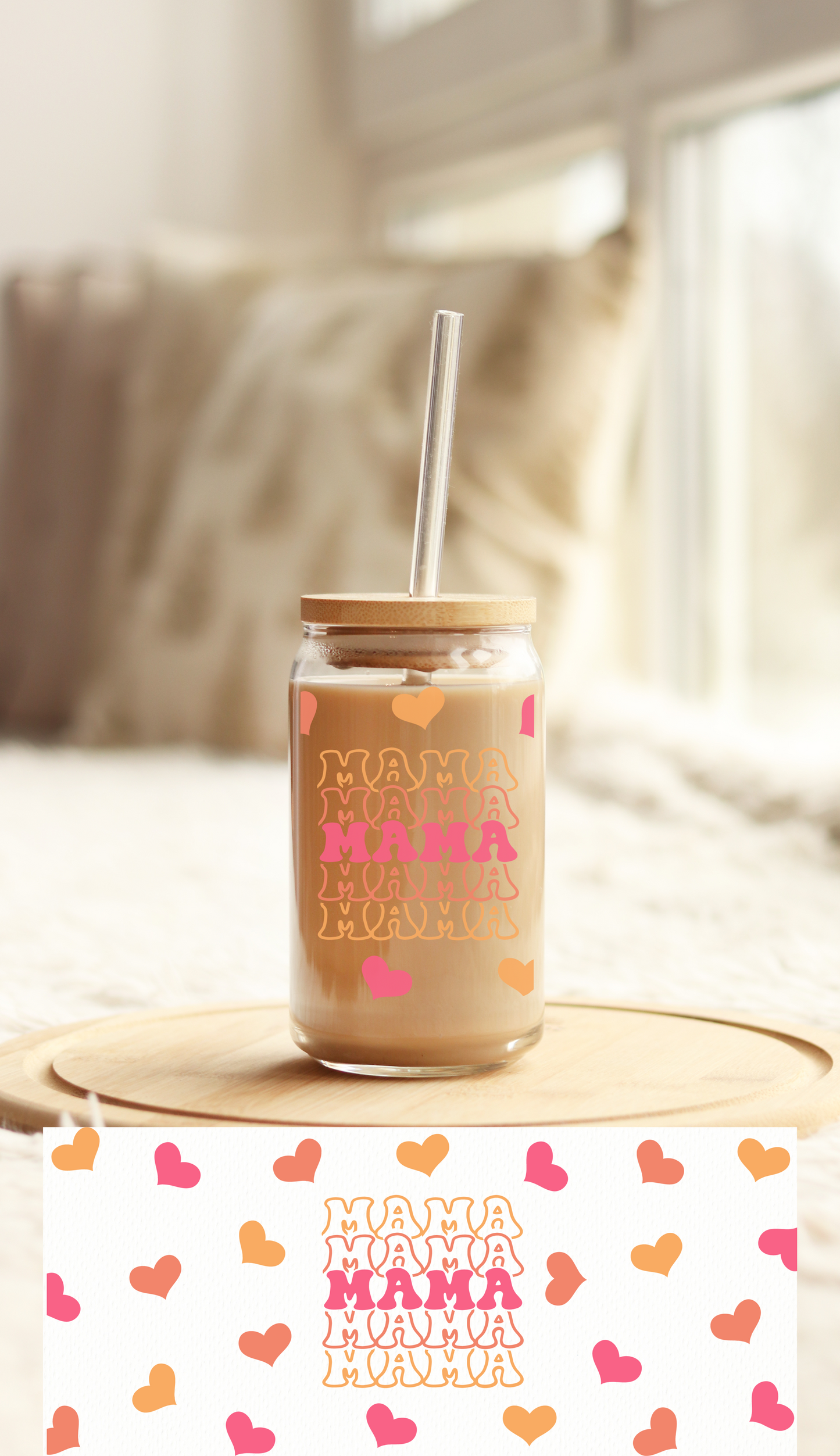 UV DTF Libbey Cup Wrap Love & Valentine