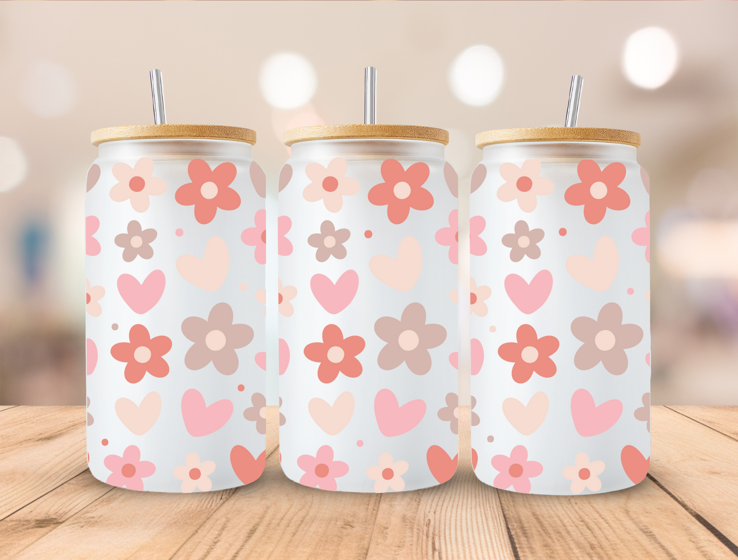 UV DTF Libbey Cup Wrap Love & Valentine