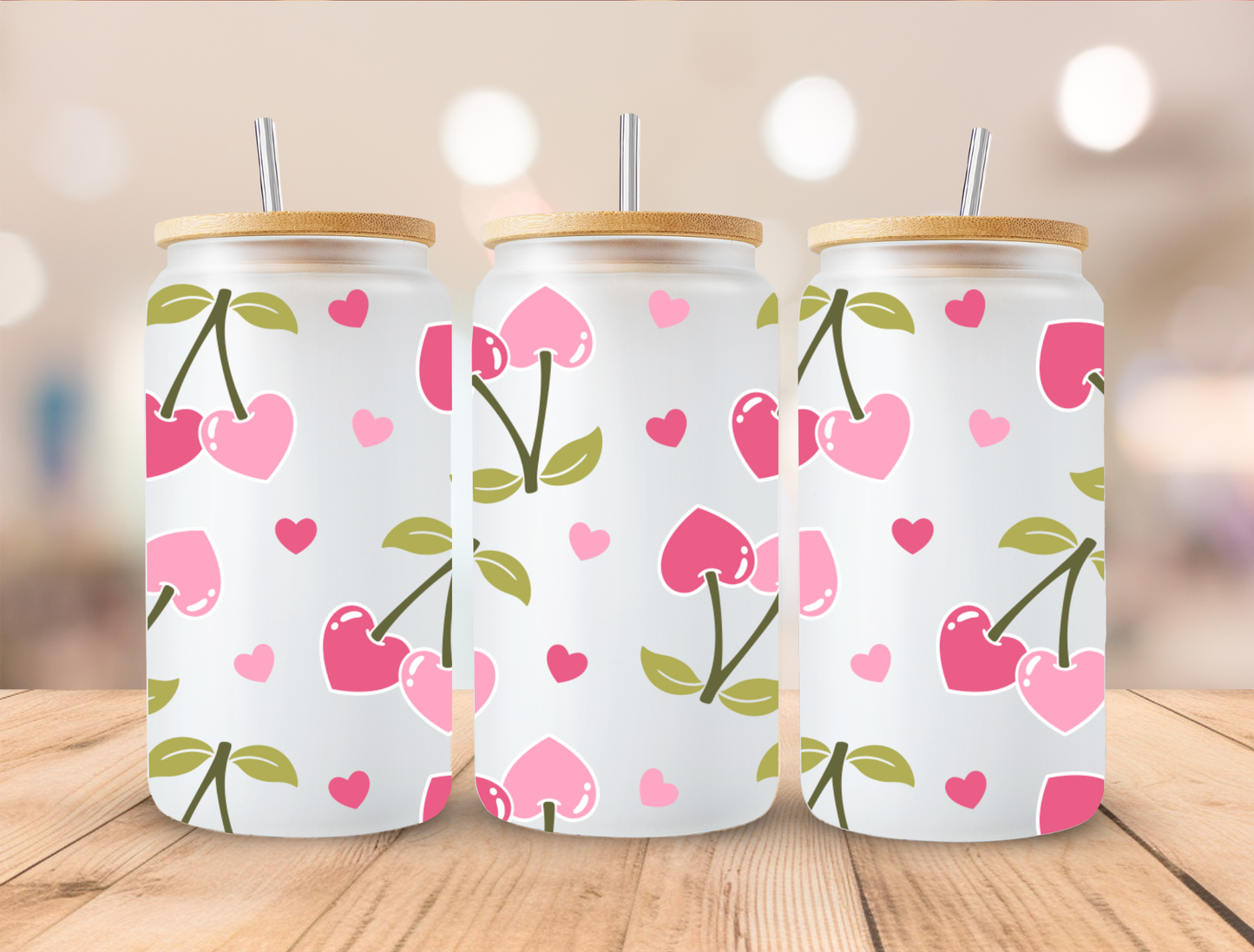 UV DTF Libbey Cup Wrap Love & Valentine