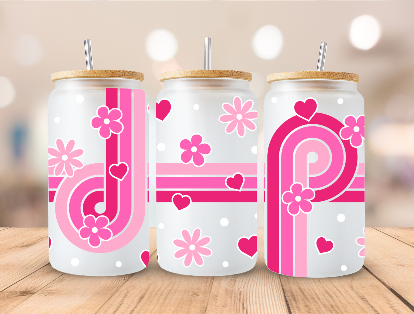UV DTF Libbey Cup Wrap Love & Valentine