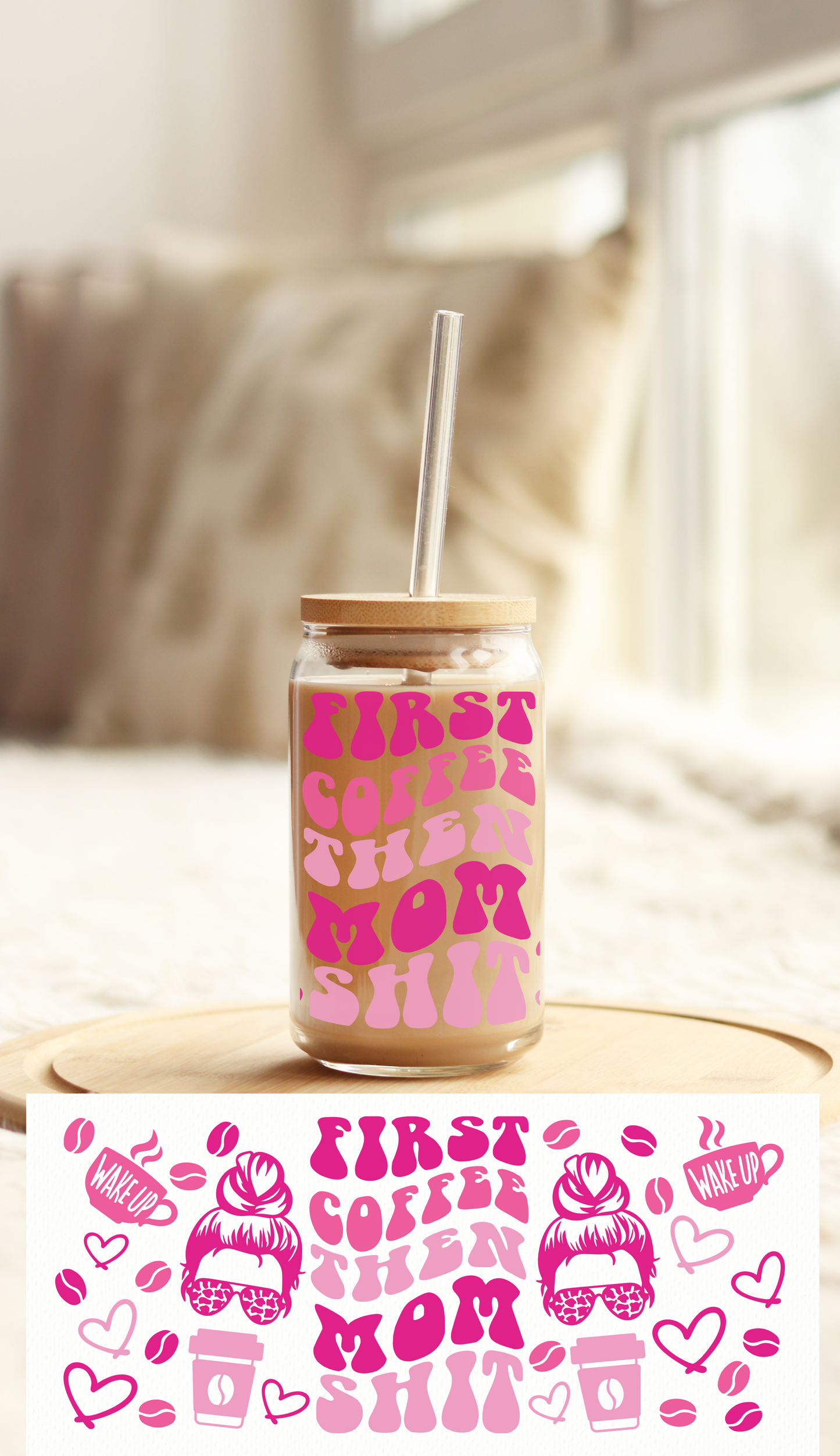 UV DTF Libbey Cup Wrap Love & Valentine