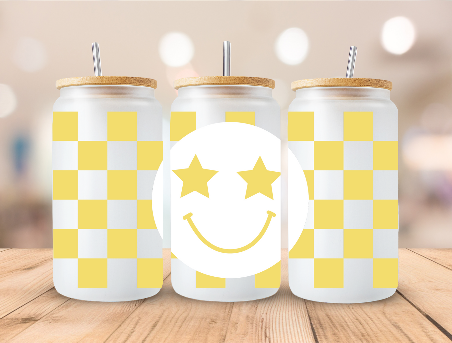 UV DTF Libbey Cup Wrap Retro