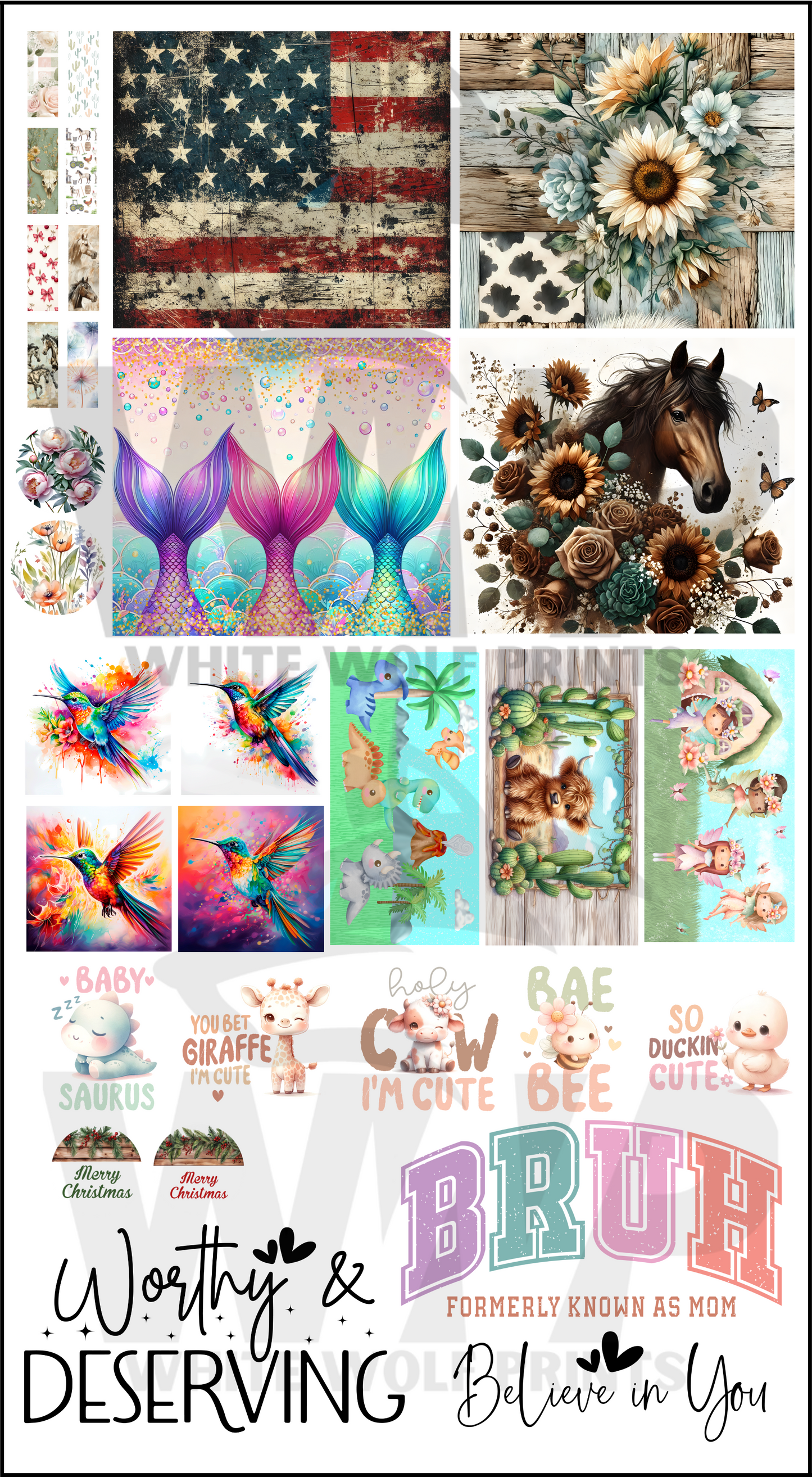 22" Wide Format SUBLIMATION BUILD A GANG SHEET