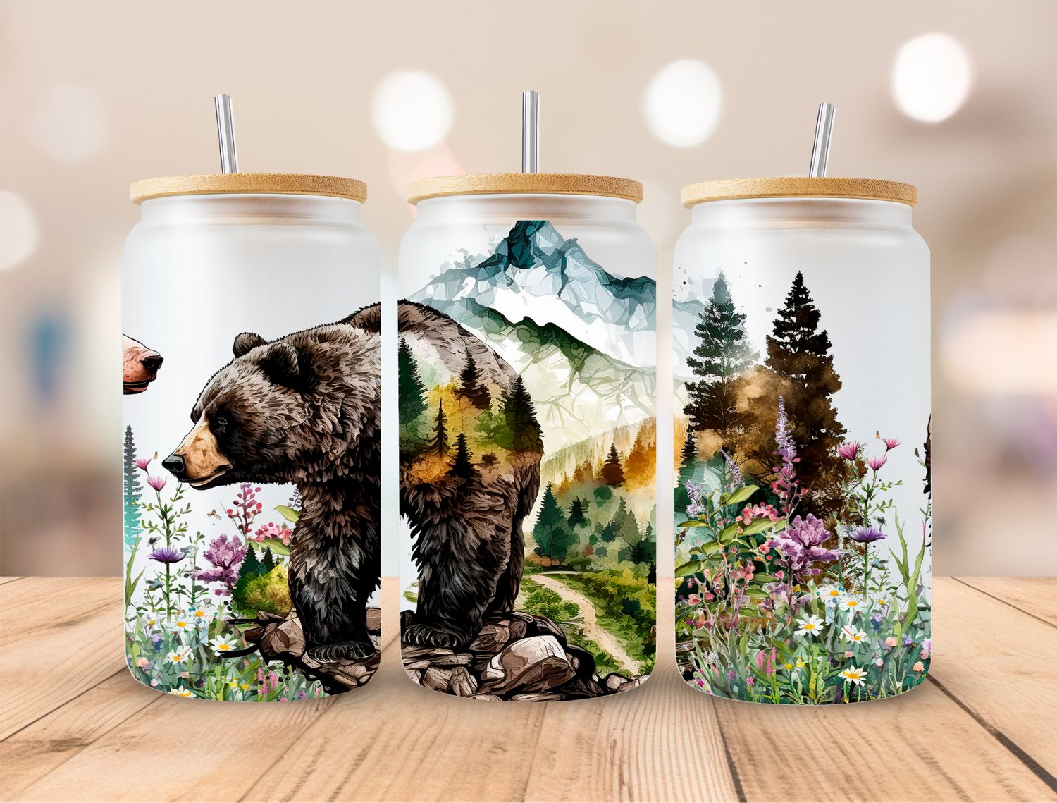 UV DTF Libbey Cup Wraps Animals Collection