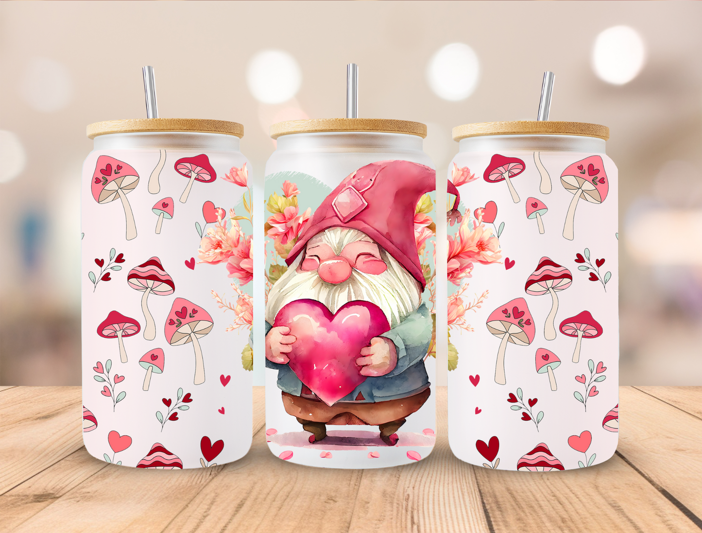 UV DTF Libbey Cup Wrap Love & Valentine