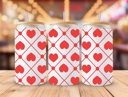 UV DTF Libbey Cup Wrap Love & Valentine