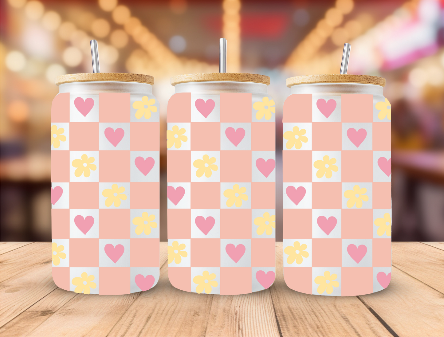 UV DTF Libbey Cup Wrap Love & Valentine