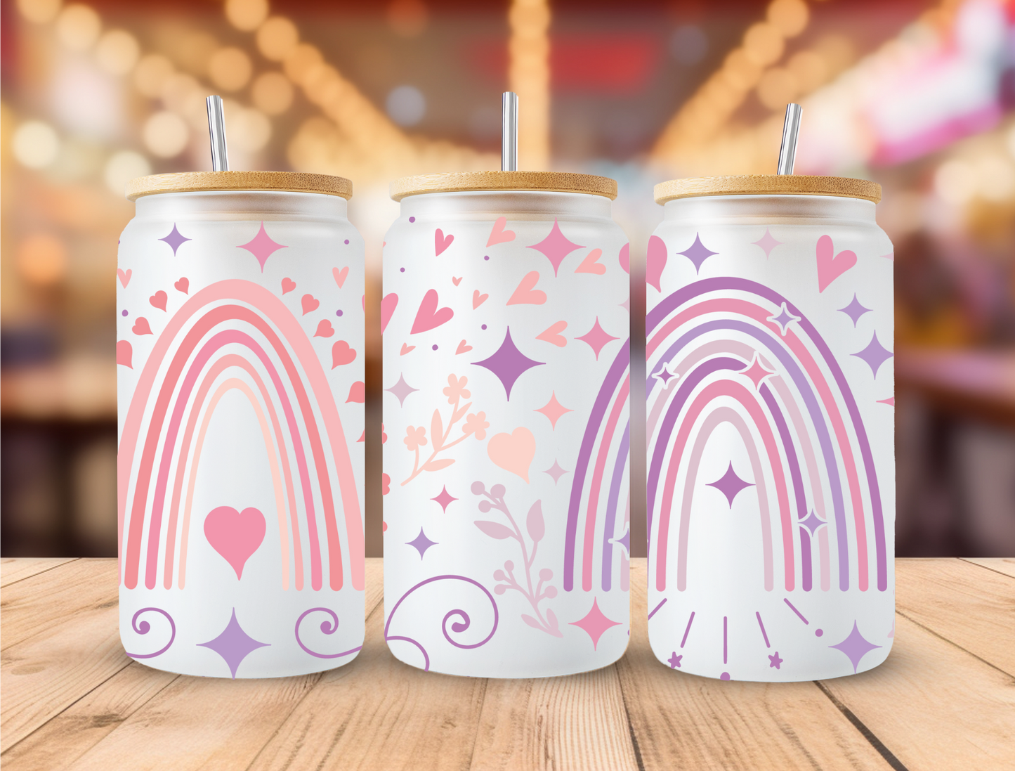 UV DTF Libbey Cup Wrap Love & Valentine