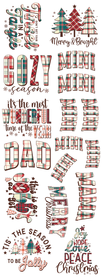 Christmas Bundle 2 - Pre Made DTF Transfer Gang Sheet 22"x60"