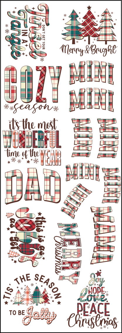 Christmas Bundle 2 - Pre Made DTF Transfer Gang Sheet 22"x60"