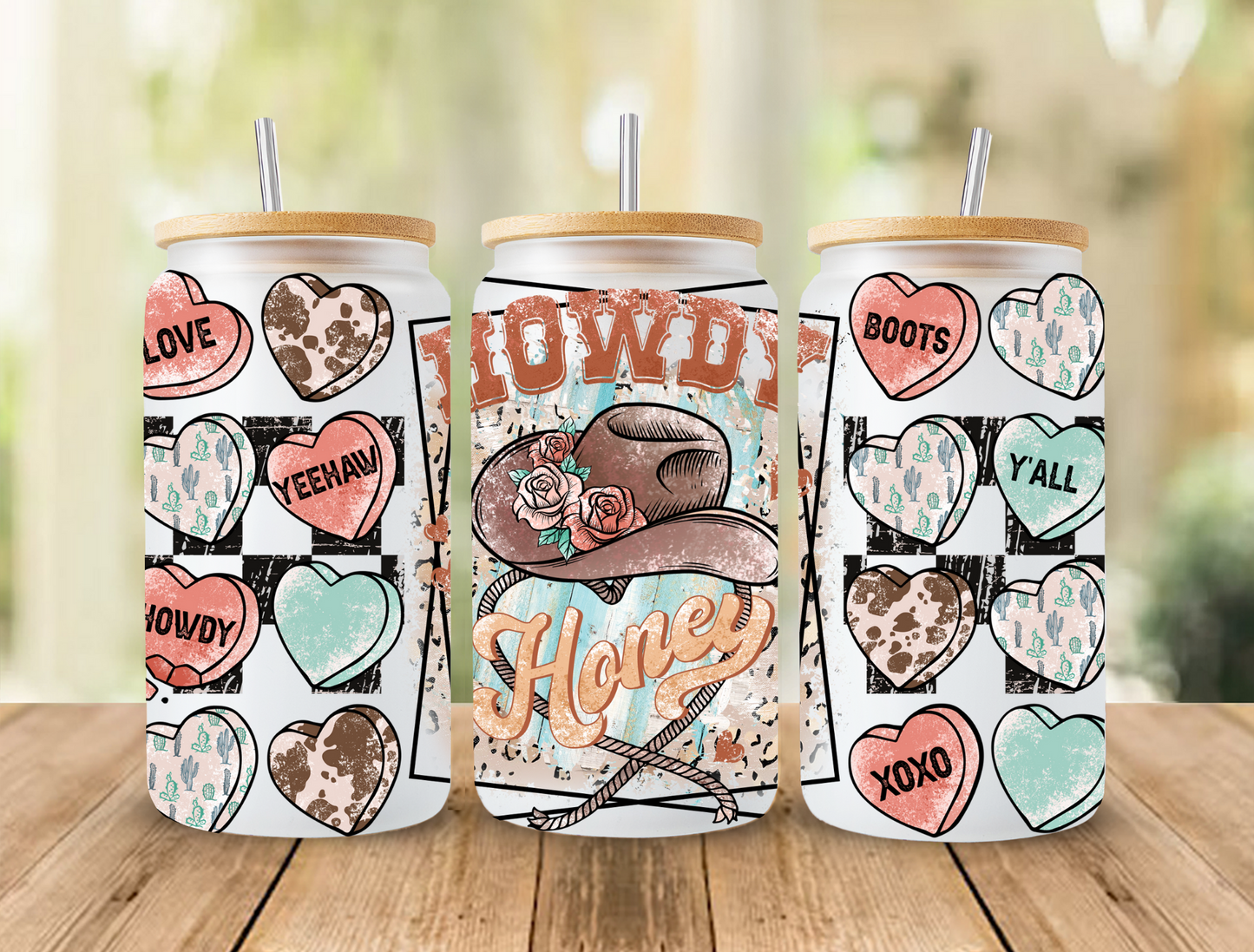 UV DTF Libbey Cup Wrap Love & Valentine