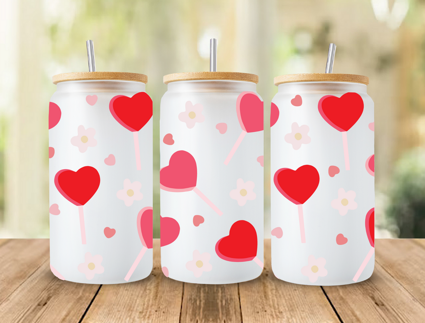 UV DTF Libbey Cup Wrap Love & Valentine