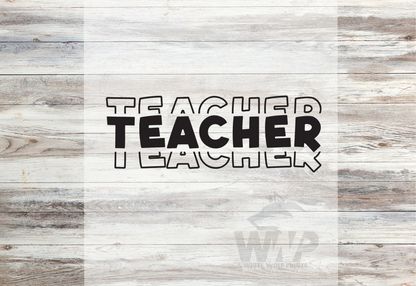 TEACHER Direct-To-Film (DTF) TRANSFER