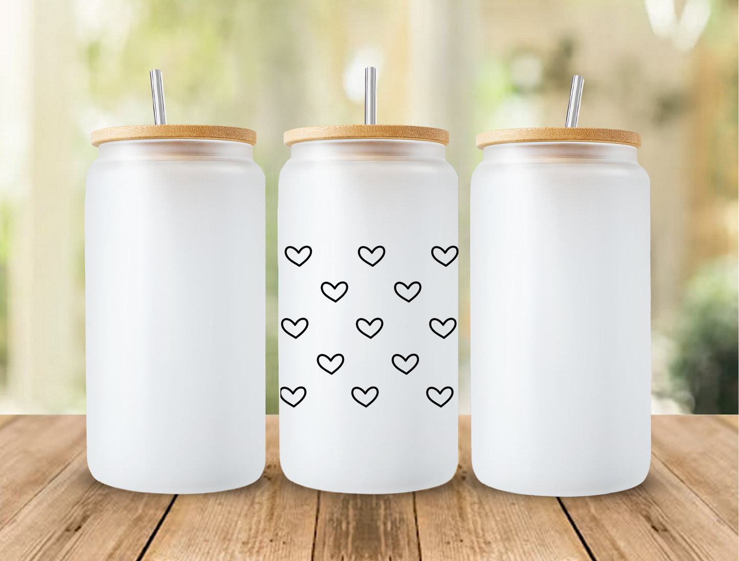 UV DTF Libbey Cup Wrap Love & Valentine