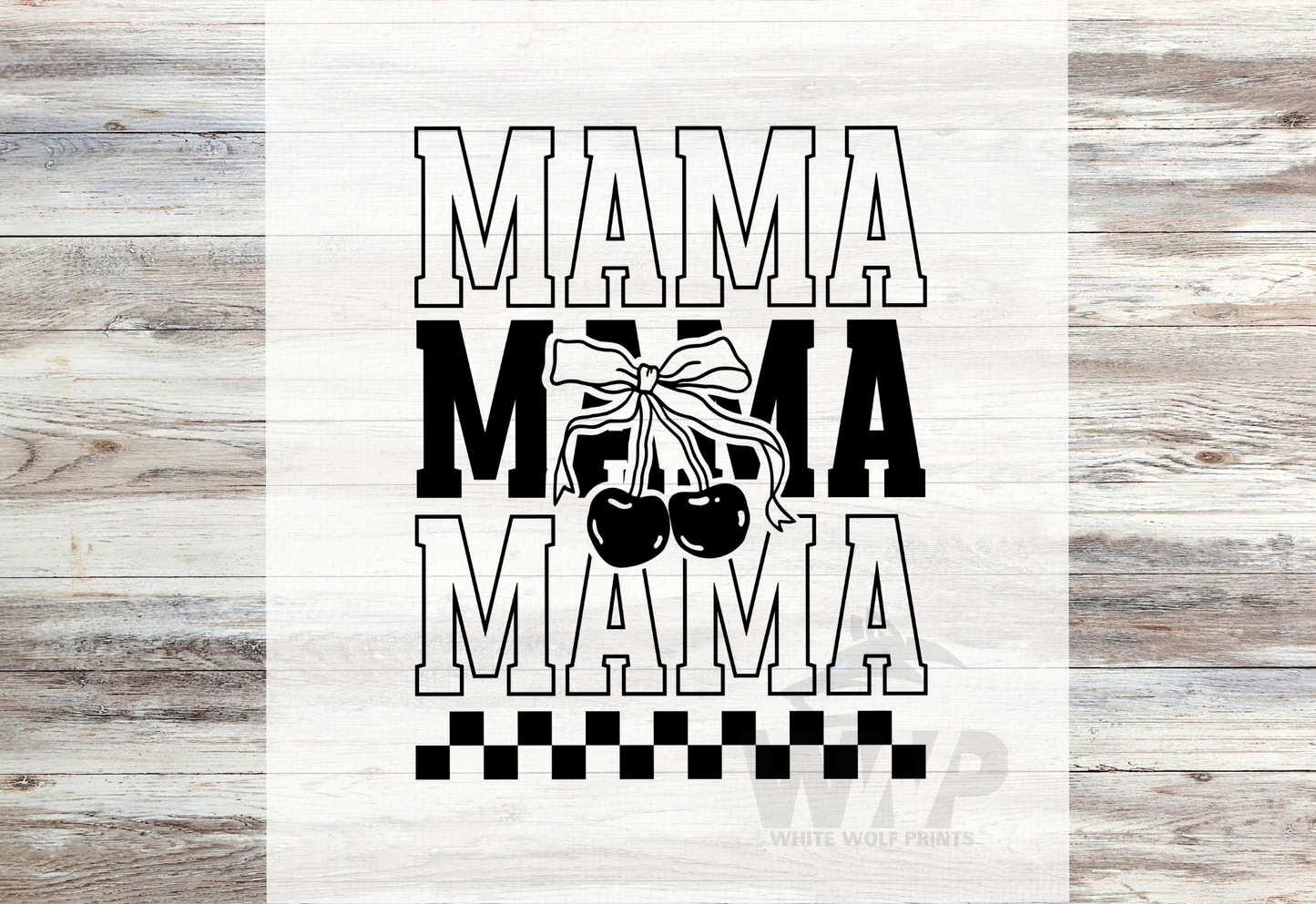 Ready To Press (DTF) MAMA DTF TRANSFER CHERRY COQUETTE
