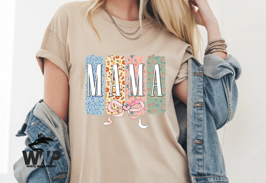  MAMA FLORAL BRUSHSTROKE DTF TRANSFER