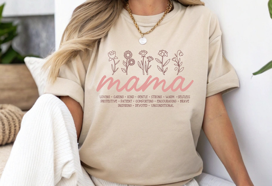 MAMA FLORAL DTF TRANSFER